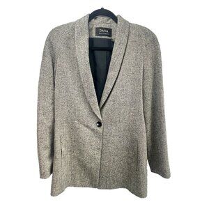 Dana Buchman Women's  Wool/Viscose/Silk Jacket Blazer One Button  Size 4